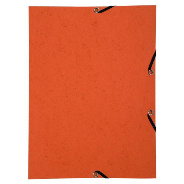 Chemise À Élastique Sans Rabat Carte Lustrée 350gm2 - A4 - Orange - X 50 - Exacompta