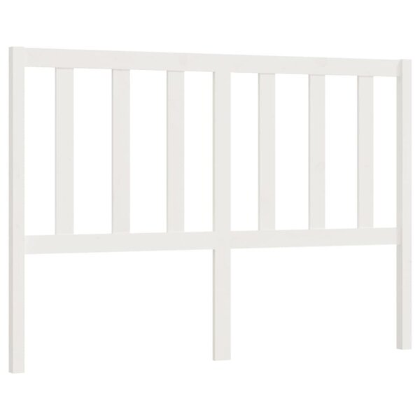 vidaXL Tête de lit Blanc 156x4x100 cm Bois massif de pin