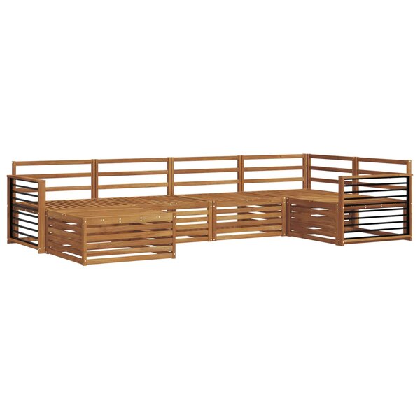 vidaXL Ensemble de canapés d'extérieur 6 pc Naturel