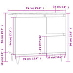 vidaXL Armoire salle de bain chêne sonoma 65x33x60 cm