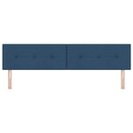 vidaXL Tête de lit LED avec bandes LED Bleu 200 cm tissu