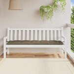 vidaXL Coussin de banc de jardin taupe mélangé 180x50x7 cm tissu