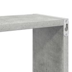 vidaXL Étagères cube murales 4 Pièces gris béton bois d'ingénierie