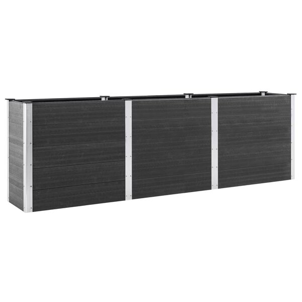vidaXL Plate-forme surélevée de jardin 300x100x91 cm WPC Gris