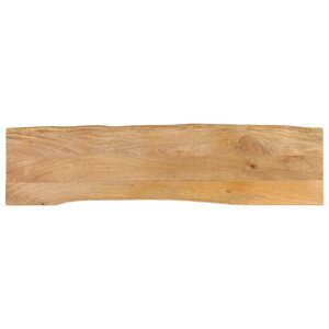 vidaXL Dessus de table 160x40x2 5 cm bord vivant bois massif manguier