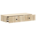 vidaXL Table d'appoint murale Chêne Sonoma 87 5 x 34 5 x 17 cm