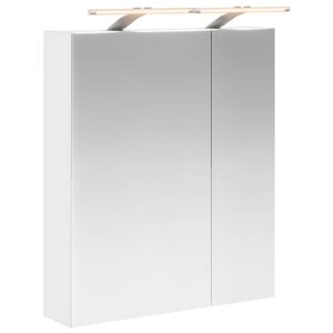 vidaXL Armoire Miroir de Salle de Bain Blanc 60 x 14 5 x 70 cm