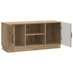 vidaXL Meuble TV 102 x 34 5 x 47 cm Chêne artisanal Bois d'ingénierie