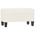 vidaXL Banc Crème 70x35x41 cm Similicuir
