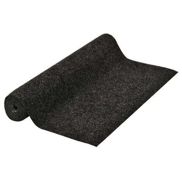 vidaXL Gazon artificiel avec picots 10x1 m Anthracite