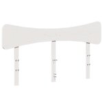 vidaXL Cadre de lit sans matelas blanc 140x190 cm bois de pin massif