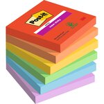 Bloc-note adhésif Super Sticky Notes  76 x 76 mm POST-IT