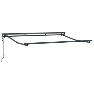 vidaXL Cadre de store rétractable électrique Anthracite 3 x 2 m Acier