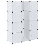 vidaXL Armoire modulaire 9 compartiments 109x36 5x143 cm blanc