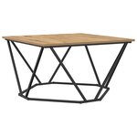 vidaXL Table basse chêne artisanal 80 x 80 x 45 cm