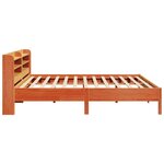 vidaXL Cadre de lit sans matelas cire marron 200x200cm bois pin massif