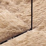 vidaXL Tapis shaggy à poils longs NAVARRA beige 160x160 cm polyester