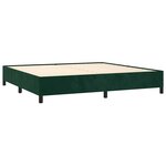 vidaXL Cadre de lit sans matelas vert foncé 200x200 cm velours