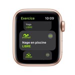Apple Watch SE GPS + Cellular, 40mm Boîtier en Aluminium Or avec Bracelet Sport Prune
