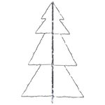 vidaXL Arbre de Noël cône 160 LED d'intérieur/d'extérieur 78x120 cm