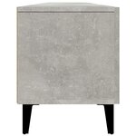 vidaXL Meuble TV gris béton 180x31 5x40 cm bois d'ingénierie