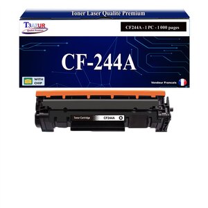 T3AZUR -Toner compatible avec HP CF244A (44A) pour HP LaserJet Pro M14a  M14w  M15a  M15w  M27a  M27w  MFP M28a  M28w