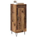 vidaXL Buffet Bois Ancien 34 5 x 34 x 90 cm Bois d'ingénierie et fer