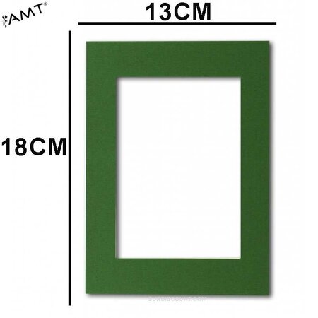 Passe partout 13x18cm vert (9x13cm) pp13v amt