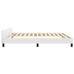vidaXL Cadre de lit sans matelas blanc 160x200 cm similicuir