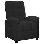 vidaXL Fauteuil inclinable Noir Tissu