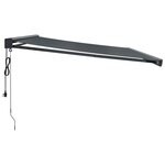 vidaXL Auvent rétractable anthracite 4 5x3 m tissu et aluminium