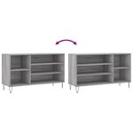 vidaXL Armoire à chaussures Sonoma gris 102x36x60 cm Bois d'ingénierie