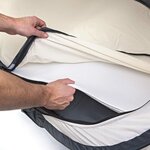 Deryan matelas pour berceau 3d welcool toddler luxe blanc