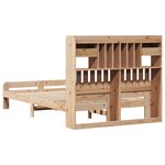 vidaXL Lit bibliothèque sans matelas 135x190 cm bois de pin massif