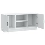 vidaXL Meuble TV Blanc 102 x 34 5 x 47 cm Bois d'ingénierie