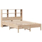 vidaXL Lit bibliothèque sans matelas 140x200 cm bois massif de pin