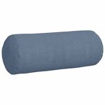 vidaXL Coussins d'accent 2 Pièces Bleu Ø 25 x 70 cm