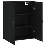 vidaXL Armoire murale noir 69 5x34x90 cm bois d'ingénierie
