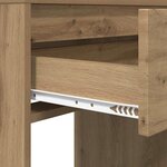 vidaXL Tables de maquillage pour chambre avec tiroir Chêne artisanal