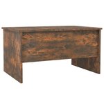 vidaXL Table basse chêne fumé 80x50x42 5 cm bois d'ingénierie