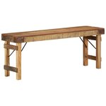 vidaXL Bancs Marron Bois massif