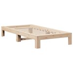 vidaXL Cadre de lit sans matelas 75x190 cm bois de pin massif