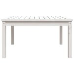 vidaXL Table de jardin blanc 82 5x82 5x45 cm bois massif de pin