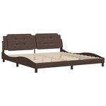 vidaXL Cadre de lit sans matelas marron 200x200 cm similicuir