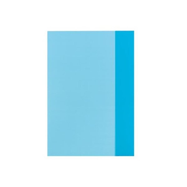 Protège-cahiers  format A4  en PP  bleu transparent HERLITZ