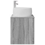 vidaXL Vanité de lavabo mural Sonoma gris 49 5 x 44 5 x 66 cm