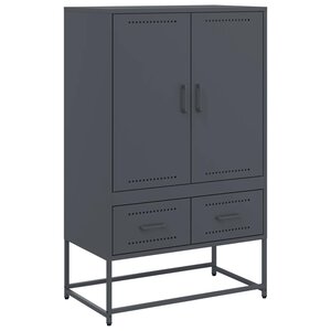 vidaXL Buffet haut anthracite 68x39x111 5 cm acier