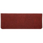 vidaXL Tapis d'escalier auto-adhésifs 30 Pièces rouge 65x22 5x3 5 cm