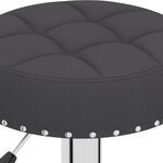 vidaXL Tabourets de bar lot de 2 noir tissu