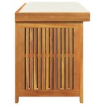 vidaXL Boîte à coussins d'extérieur 113x50x60 5cm bois massif d'acacia